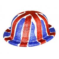 Union Jack Glitter Bowler Hat