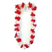 Island Red/White Lei