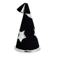 Wizard Hat, Silver/Black