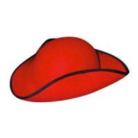 Wool Felt Tricorn, Red