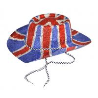 Glitter Cowboy Hat, Union Jack