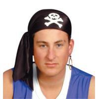 Pirate Scarf Hat, Black