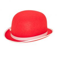 Felt Bowler Hat, Red