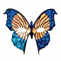 Mariposa Butterfly Eyemask, Blue/Gold