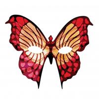 Mariposa Butterfly Eyemask, Red/Gold