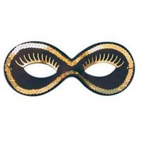 Pailettes Eye Mask, Black