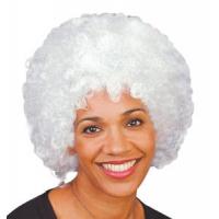 Curly Afro Wig, White