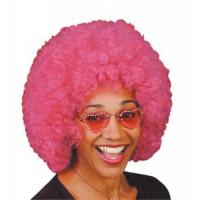 Curly Afro Wig, Pink
