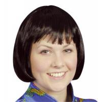 China Doll Wig, Black