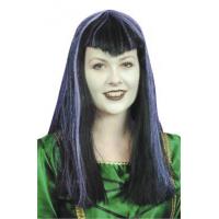 Vampiress Wig with Purple Streaks