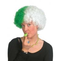 Sports Fan Wig, Green and White