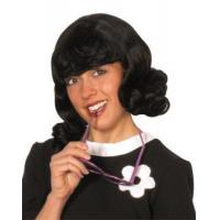 60's Flick Up Wig, Black