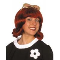 60's Flick Up Wig, Auburn