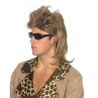 Long Mullet Wig, Brown/Blonde