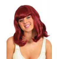 Party Wig, Burgundy
