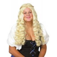 Renaissance Wig with Plait, Blonde