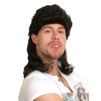 Redneck Mullet Wig, Black