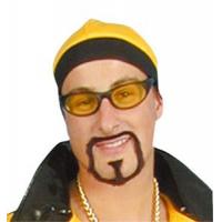 Rap Star Moustache & Beard, Black
