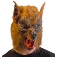 Brown Werewolf Mask with Hair