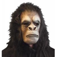 Rubber Ape Mask with Fur