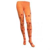 Flower Power Tights, Orange