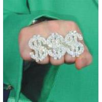 Glitter Dollar Ring