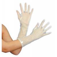 Fishnet Gloves, White