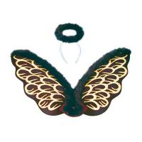 Wings & Halo Set, Black