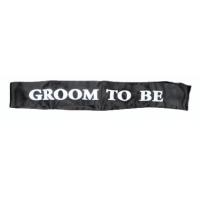 Groom To Be Sash, Black