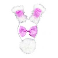 Bunny Set, Pink/White