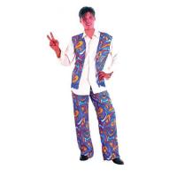 Adult Male Hippie Fancy Dress Costume