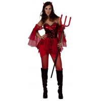 Devil Lady Fancy Dress Costume
