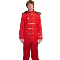 Male Sgt. Peppers Suit Red Fancy Dress Costume