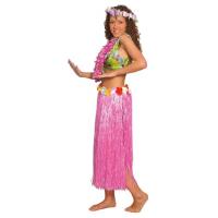 Flowered Hula Skirt, Pink