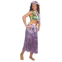 Hawaiian Grass Hula Skirt, Purple