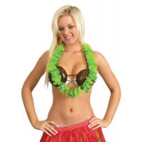 Hawaiian Garland - Tropical Punch Lei, Green
