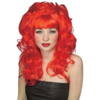 Fabulous Devil Wig, Red with Horns